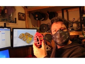 Maske Abstandshalter 3d print model - Mito3D