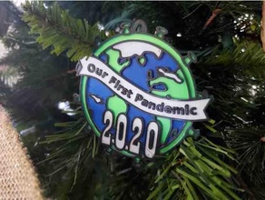 pandemic 2020 ornament christmas covid covid-19 3d print model - Mito3D