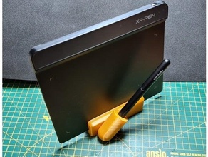 xp-pen g640 holder v2 3d print model - Mito3D