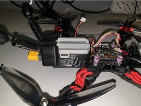 cucharadas fuente v3 dji aire unidad montar antena apoyo cámara fpv zumbido drones 3d print model - Mito3D