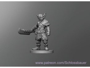 goblin ver1 dnd dungeons dragons tabletop 3d print model - Mito3D