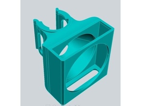 e3d 40x40 ventilateur canal v6 3d print model - Mito3D