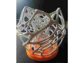 cellular lamp base 3d print model - Mito3D