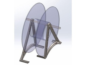 minimalist spool holder pen pencil axel filament mount 3d print model - Mito3D