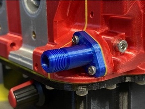 mazda rx7 10 petróleo brida add on motor 3d print model - Mito3D