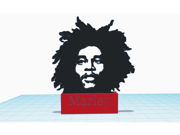 prumo marley música reggae 3D print model - Mito3D