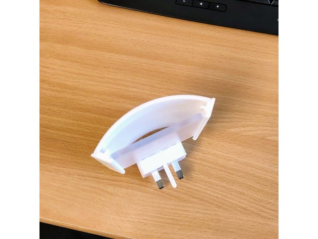 lithophane clips intégral veilleuse uk lumière supporter nuit 3D print model - Mito3D