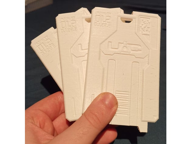 doom eternal keycard 3D print model - Mito3D