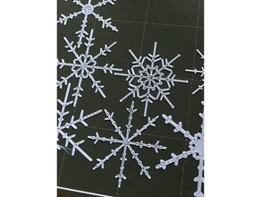 Facile flocon neige Générateur art Noël décoration génératif conception 3d print model - Mito3D