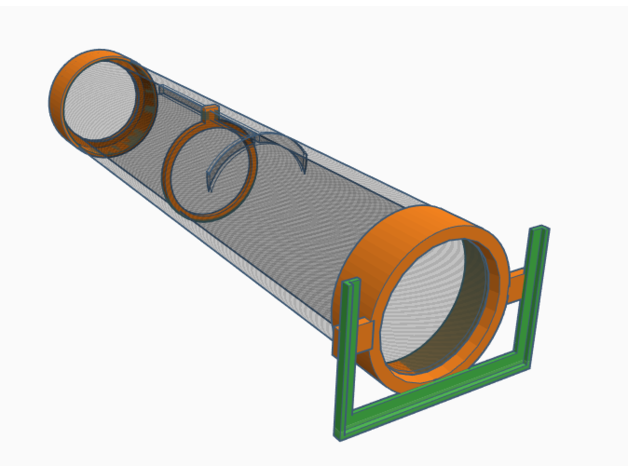 pvc tubo gobo proiettore 3D print model - Mito3D