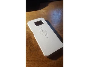 Samsung galaxia s6 borde caso funda skyrim logo carcasa telefono s6edge 3d print model - Mito3D