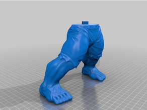 free hulk figure remix dumbbel ender3 ender 3 3d print model - Mito3D
