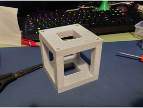 outer cube excaliburr puzzle m3 screw hole easier reset burr challenging excalibur 3d print model - Mito3D