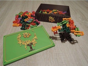 caja tippi árbol mini juego mesa envase openscad almacenamiento 3d print model - Mito3D