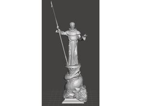 ausgehöhlt unterstützt Dock Schlange Angeln Statue cthulhu Kriegsspiel Terrain Wargaming 3d print model - Mito3D