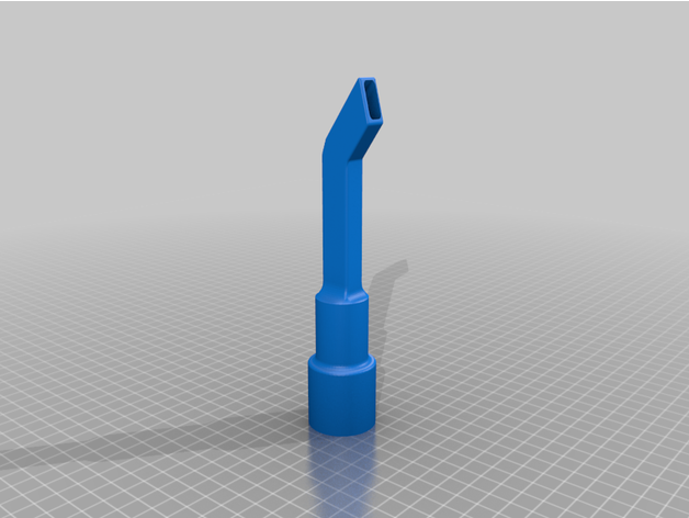nozzle toner vacuum cleaner angled nozzie adapter 3D print model - Mito3D