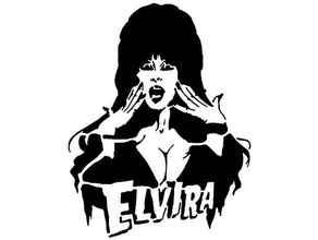 Elvira şablon 2 kız Got duvar yazısı 3d print model - Mito3D