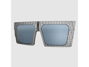 fresno framefront part2 livre 3d impressão modelo eyewear óculos Óculos molduras lentes ótica oculos sol escuros 3d print model - Mito3D