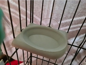 köşe kuş tedavi etmek çanak kafesi masa kafes 3d print model - Mito3D