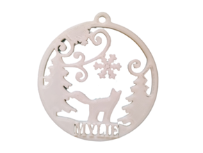 Navidad personalizar adornos ornamento fácil impresión etiqueta persona personalizado decoraciones árbol 3d print model - Mito3D