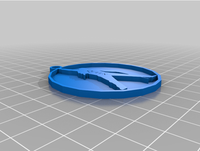 Freddy mercurio llavero circular llaveros reina 3d print model - Mito3D