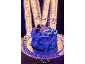 cake topper harry potter wedding 3d print model - Mito3D