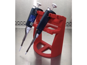 free standing pipette rack holder stand 3d print model - Mito3D