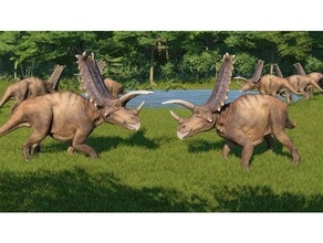 pentaceratops ceratopsian cretaceous dinosaur prehistoric animals triceratops 3d print model - Mito3D