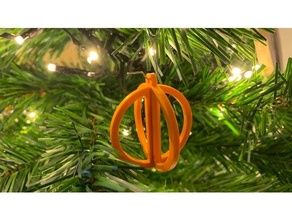 tranche Noël babiole 3d décoration ornement arbre 3d print model - Mito3D