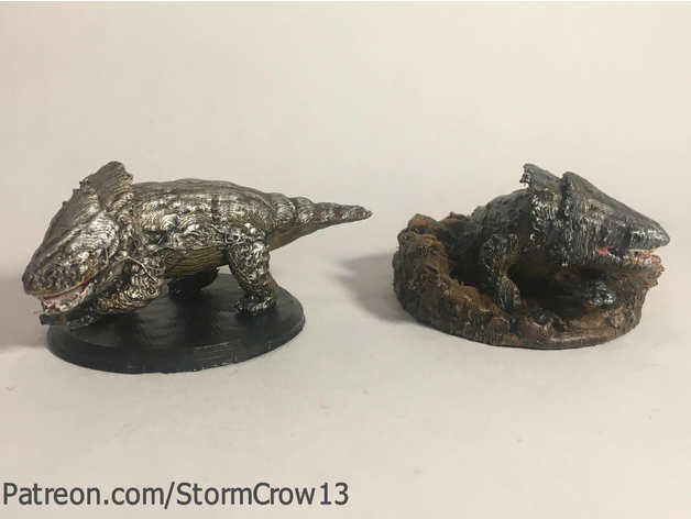 bulette ages 4th edition dnd miniature dungeons dragons mini 28mm 3D print model - Mito3D