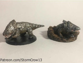 bulette ages 4th edition dnd miniature dungeons dragons mini 28mm 3d print model - Mito3D