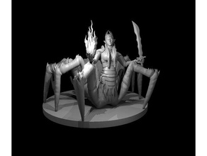 dorsale collezione aggiornato drow elfi ragno 3d print model - Mito3D