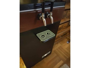 Bier tropfen Tablett 2 Hähne 3d print model - Mito3D