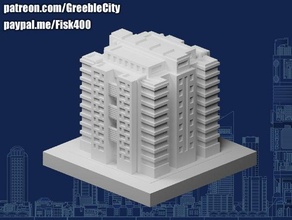 Greeblecity bloque viviendas 3d print model - Mito3D