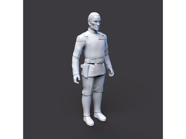 großartig Admiral geworfen artikuliert Zahl einfach Star Krieg Sterne Kriege Spielzeug 3D print model - Mito3D