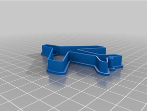 aereo biscotto taglierina remixare cookiecutter 3d print model - Mito3D