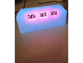 Fai orologio alloggi ic stazione 3d print model - Mito3D