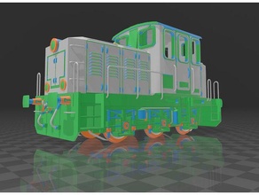 emigrar indústrias t01 locomotiva diesel electric modelo Ferrovia trens estrada ferro trem vagão 3d print model - Mito3D