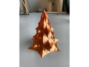 christmas tree customizable branches 3d print model - Mito3D