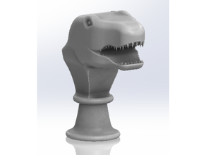 t-rex bust dinosaur tyrannosaurus rex 3d print model - Mito3D