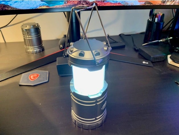 camping lantern led diffuser cascade mountain tech 3D print model - Mito3D