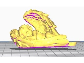 ángel durmiendo reparado izquierdo derecho dormido 3d print model - Mito3D