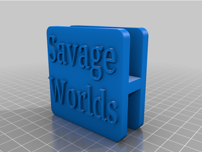 savage worlds gm screen clip 3d print model - Mito3D