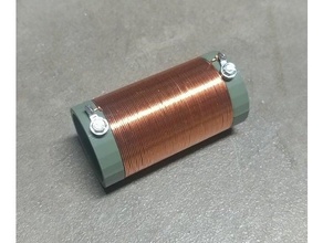 110uh loading coil form short efhw antenna hamradio 3d print model - Mito3D