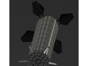 spacex Super schwer 1 100 Rakete 3d print model - Mito3D
