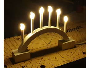 Natale luce arco candela licht weihnachten 3d print model - Mito3D