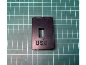 wrx sti USB piatto pannello subaru 3d print model - Mito3D