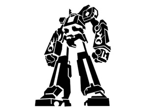 méga xlr pochoir dessin animé coopérative géant robot 3d print model - Mito3D