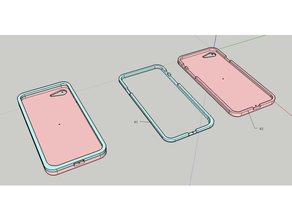 iphone 7-8-se case 3d print model - Mito3D