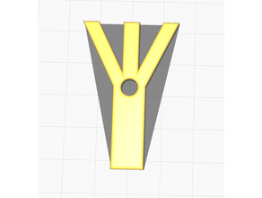 algiz céltico proteccion runa llavero llaveros runas 3d print model - Mito3D
